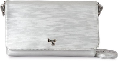 

Baggit Women Casual Silver PU Sling Bag