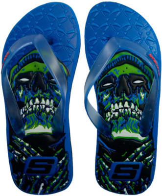 

Angelia Comfort Omen Face Flip Flops for Men Flip Flops, Blue