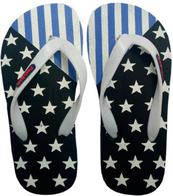 

Angelia Comfort Star Flip Flops for Men Flip Flops, Black::blue