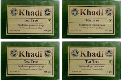 

Khadi Shivalik Tea Tree Handmade Premium Soap (Pack of 4) 500 GMS(500 g, Pack of 4)