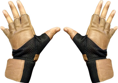 

DreamPalace India Original Gym & Fitness Gloves (, Brown
