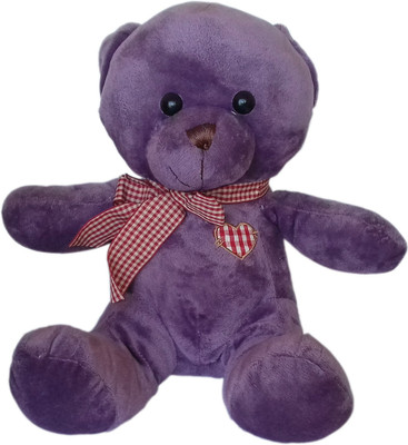 

kidoz kingdom SITTING TEDDY DARK PURPLE - 10 inch(Purple)