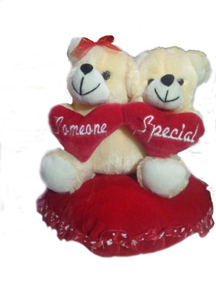 

ANGELS STORE Couple Adorable Teddy Bear for Valentin day - 25 cm(Multicolor)