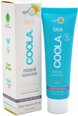 

Coola Mineral Unscented Sunscreen, Matte Tint, Mineral BB Cream, SPF 30 - SPF 30(50 ml)