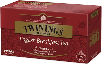 

Twinings English Breakfast Tea, 25 Tea Bags Tea Bags(50 g, Box)