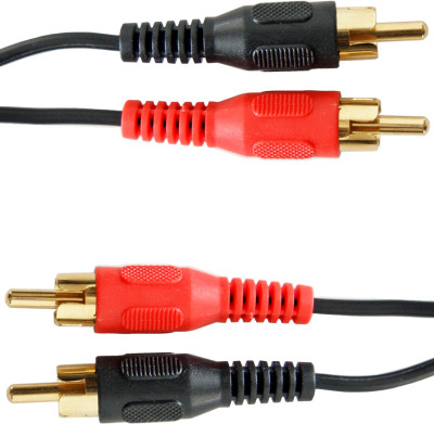 

Techvik TV-out Cable TV-In-Out 2 RCA Male To 2 RCA Male Audio Video Cable For Home Theater Set Top Box(Multicolor, For Home Theater, 1.25)