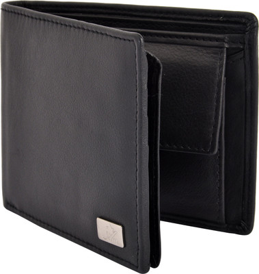

Am Leather Men Black Genuine Leather Wallet(8 Card Slots)