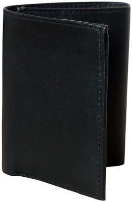 

Macberry Men Black Genuine Leather Wallet(5 Card Slots)