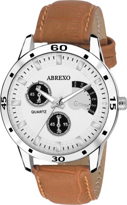 Abrexo Abx0161-WHTTAN-Gents Popular Sassy Design Elegant Series Watch  - For Men   Watches  (Abrexo)