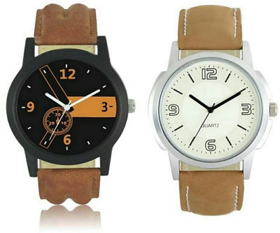 

victance lorem multicolor designing dial and leather belt stylist analogue watch combo for boy's and men Watch - For Men