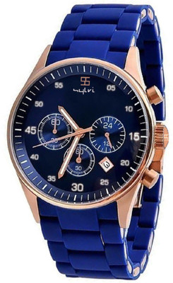 Talgo New Arrival Festive Season Special TGSYARBU Aramani Blue Dial Round With Attractive ANd Heavy Metal Strap TGSYARBU Watch - For Girls