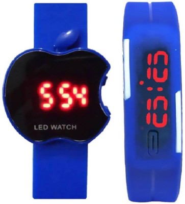 lavishable Blue Apple shape kids LED digital watch with date and day display LED Watch Watch - For Boys & Girls Watch  - For Boys & Girls   Watches  (Lavishable)