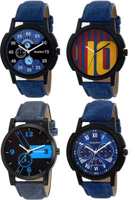 

Keepkart New Designer Fancy And Attractive Watch - For Men & Women (Pack Of 4) Watch - For Boys & Girls