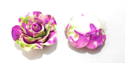 

GOELX Rose Floral Resin Cabochons Pastable Beads Diy For Jewelry Making, Hair Bands, Rings Crafts Embellishments - Floral Pack 3