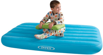 

Intex Cozy Kidz Inflatable Airbed Airbed Inflatable Kids Bed(Fabric, Blue)