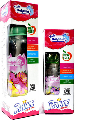 

Dolphin Baby Products PRINCE BABY BOTTLE SET OF 2 - 250 ML & 125 ML - 250 ml(Green)