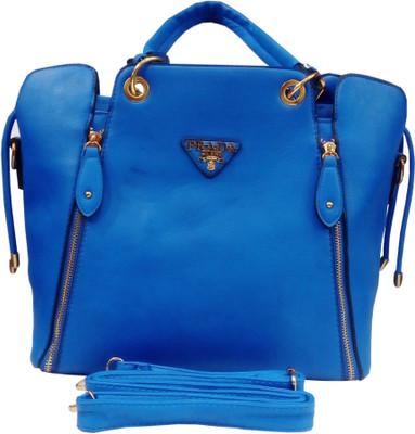 

Panache Prada Royal Look Solid Designer Brand New Casual Wear Hand bag / Sling Bag Waterproof Sling Bag(Blue, 5 L)