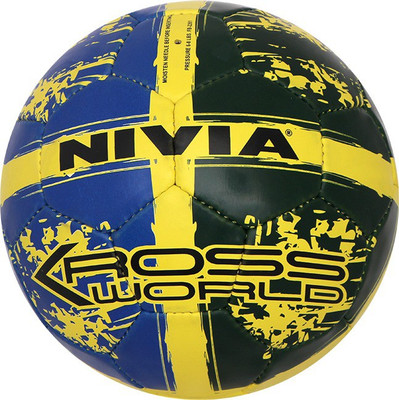 

Nivia CROSS WORLD Football - Size: (Pack of 1, Yellow, Multicolor