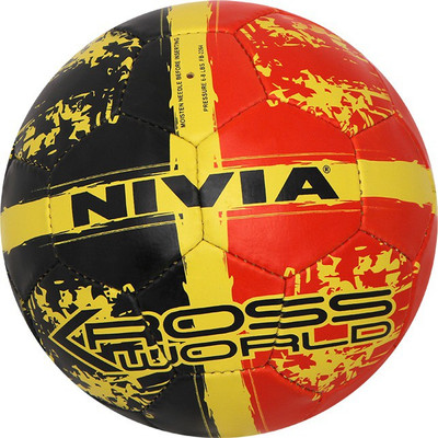 

Nivia CROSS WORLD Football - Size: (Pack of 1, Yellow, Multicolor