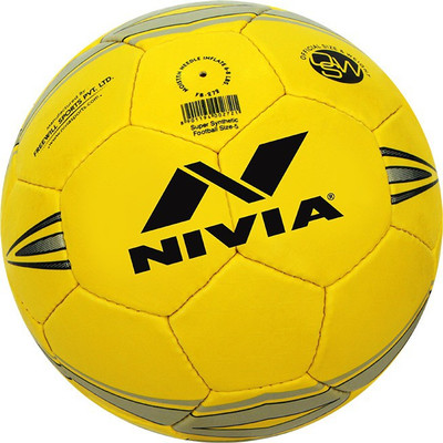 

Nivia Super Synthetic Football - Size: (Pack of 1, Yellow, Multicolor