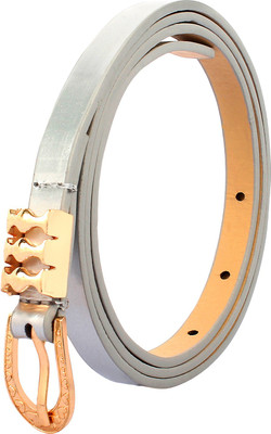 

styles creation Women Party, Casual Silver Artificial Leather Belt