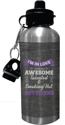 

Giftsmate Valentines Day Gifts Awesome Talented Smoking Hot Boyfriend Stainless Steel Sipper Water Bottle 600 ml Sipper(Pack of 1, Multicolor)