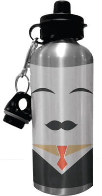 

Giftsmate Valentines Day Gifts Funky Moustache Gentleman Stainless Steel Sipper Water Bottle 600 ml Sipper(Pack of 1, Multicolor)