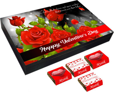 

Mystik Valentine's Gift Rose Box-For Him-For Her-12PC Chocolate Brittles(144 g)