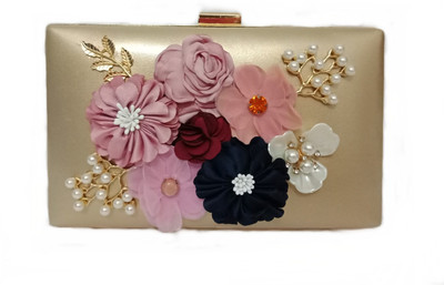 

Varad Enterprises Casual Gold Clutch