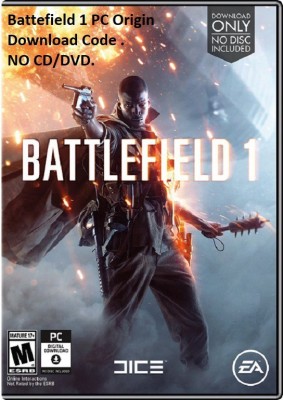 Battlefield 1 PC Origin Download code only (No CD/DVD)(Code in the Box - for PC)