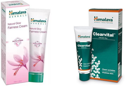 

Himalaya Natural Glow Fariness Cream, clearvital face cream(Set of 2)