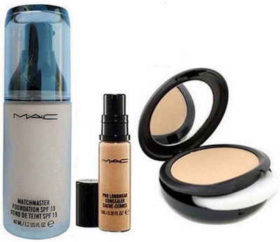 

Glorist Mac Match Master Foundation, Pro Longwear Concealer and Studio Fix 15G Compact (Set of 3)(Set of 3)