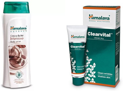 

Himalaya coca butter intensive body lotion, clearvital face cream(Set of 2)
