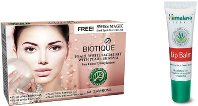 

Himalaya Lip Balm, Pearl White Facial Kit(Set of 2)