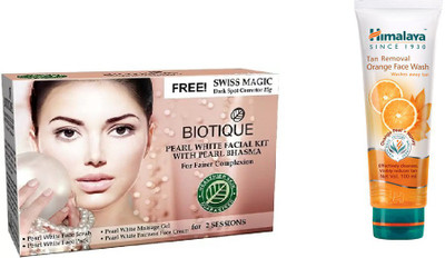 

Himalaya Tan Removal Orange Face Wash, Pearl White Facial Kit(Set of 2)