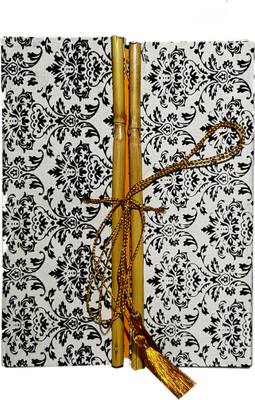 DI-KRAFT HANDCRAFTED DIARY WITH BOOKMARK A5 Diary UNRULED 98 Pages(Multicolor1)
