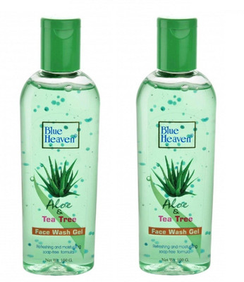 

Blue Heaven ALOE VERA & TEA TREE FACE WASH, 200ML, PACK OF 2 Face Wash(200 ml)