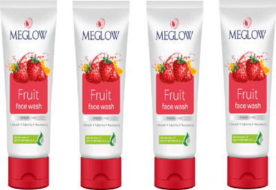 

Meglow Fruit Face Wash 280 g Set of 4 Face Wash(70 g)