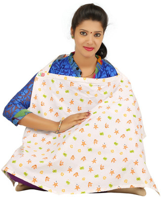 

Brother Baby Orange fish Feeding Cloak(Multicolor)