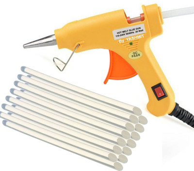 

Yashmit Orange 20 Watt on off Switch with 14 Hot Melt Sticks Standard Temperature Corded Glue Gun(7 mm)