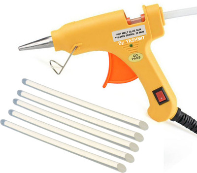 

Yashmit Orange 20 Watt on off Switch with 5 Hot Melt Sticks Standard Temperature Corded Glue Gun(7 mm)