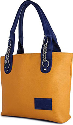 TIP TOP FASHION Hand-held Bag(Yellow, Blue), Blue;yellow