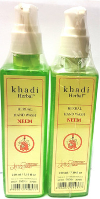 

Khadi Herbal Neem Hand Wash - Pack of 2(420 ml, Pump Dispenser, Pack of 2)