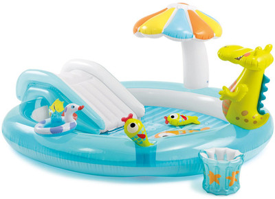 INTEX Gator Play Center Inflatable Swimming Pool(Multicolor)