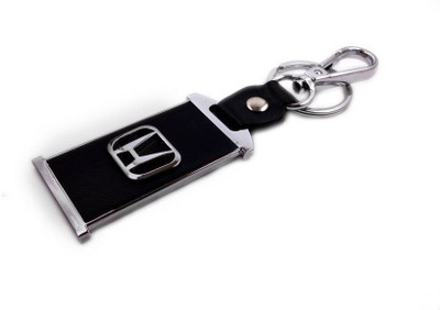 

Shubheksha Honda Logo Leather-Metallic Locking Key Chain