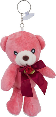 

Shubheksha Cute Teddy Bear with Vacuum Cup Pink Key Chain