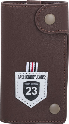 

Shubheksha Multi Keys Holder Titch Button Leather (Brown) Key Chain