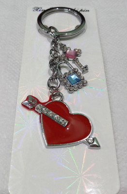 

AARTI LOCK , KEY AND HEART Key Chain