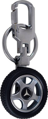 

Shubheksha Rotary Wheel Mercedes Benz Logo Locking Key Chain