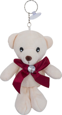 

Shubheksha Cute Teddy Bear with Vacuum Cup Off White Key Chain
